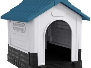 PawHut Dog Kennel for Outside, for M and L Dogs, 101 x 88 x 99cm, Blue