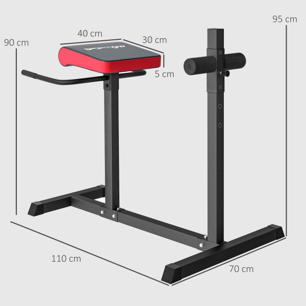SPORTNOW Back Extension Roman Chair for Back, Abdominal and Gluteal Training - Image 5