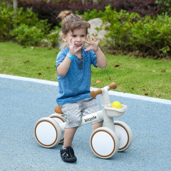 AIYAPLAY Kids Balance Bike for 1-3 Years Old with Adjustable Seat, Brown - Image 2