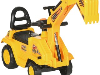 HOMCOM 2 in 1 Kids Ride On Tractor with Bucke, for 1.5-4 Years Old, NO POWER