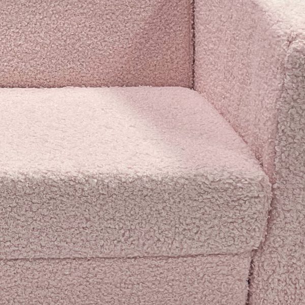 AIYAPLAY 2 in 1 Kids Chair Recliner with Washable Cushion, Cover, Pink - Image 8