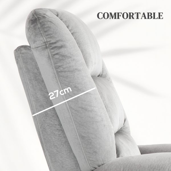 HOMCOM Riser and Recliner Chair Lift Chair with Vibration Massage, Heat, Grey - Image 7