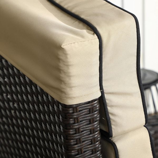 Outsunny Outdoor Recliner Chair with Cushion
