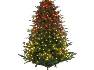 HOMCOM 1.8m Prelit Artificial Christmas Tree w/ Lights for Party Decoration