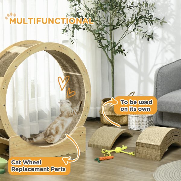 PawHut 4PCs Cat Scratch Pad Reversible, Replacement for Cat Treadmill, 55 x 26cm - Image 4