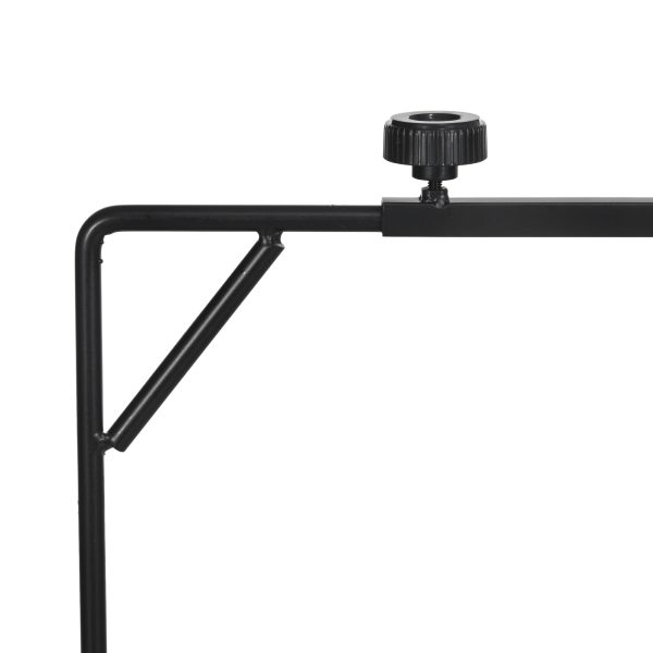 PawHut Reptile Lamp Stand, 86-129Hcm Adjustable Lamp Holder w/ Base, Hook - Image 3