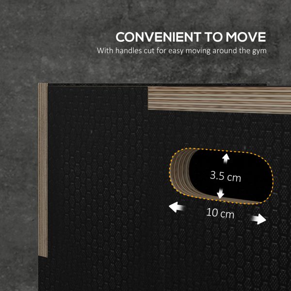 SPORTNOW 51/61/76cm Plyometric Jump Box, Wooden Plyo Box for Home Gym - Image 4