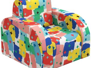 AIYAPLAY Kids Armchair, Foldable Toddler Chair for Bedroom - Multicoloured