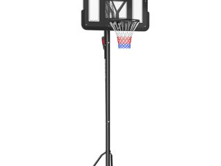 SPORTNOW 2.35-3.05M Basketball Hoop and Stand with 6-Level Height and Wheels