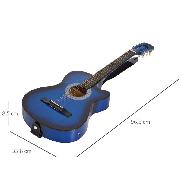 HOMCOM Beginner Acoustic Electric Cutaway Guitar Kids Guitar and Junior Guitar - Image 5