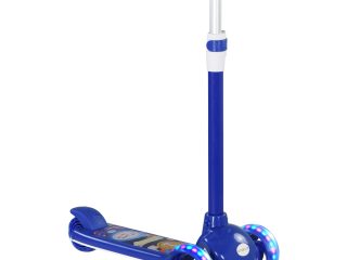 AIYAPLAY Kids 3 Wheel Scooter for 2-6 Years Old w/ Adjustable Height, Blue