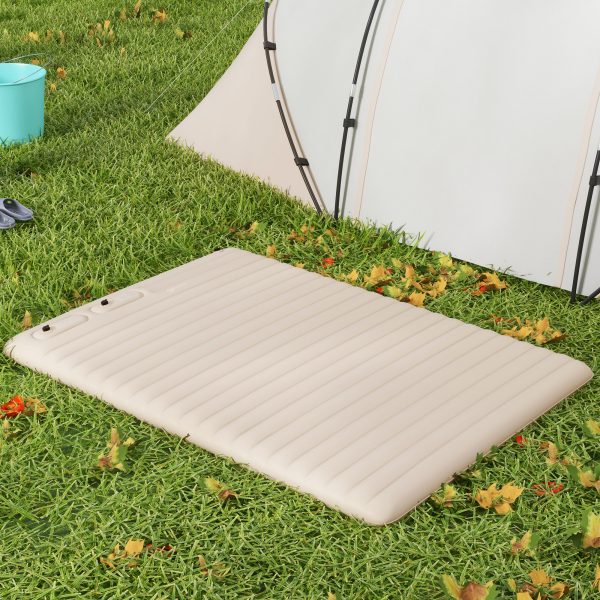 Outsunny Double Air Bed Inflatable Mattress, 195 x 140 x 10cm, White - Image 7