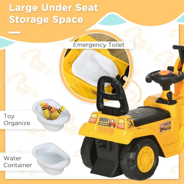 HOMCOM 2 in 1 Kids Ride On Tractor with Bucke, for 1.5-4 Years Old, NO POWER - Image 4