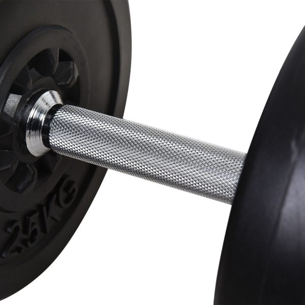 HOMCOM Dumbbells and Barbell Set with 65kg Adjustable Weights for Home Gym - Image 8