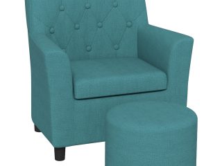 AIYAPLAY Kids Sofa Set with Footrest for Playroom Bedroom, Blue