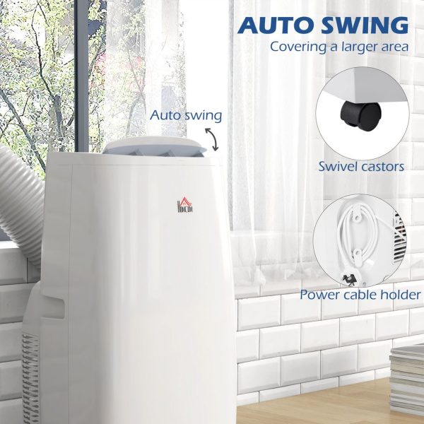 HOMCOM 14,000 BTU Portable Air Conditioner with 240mÂ², Dehumidifier, Timer - Image 8