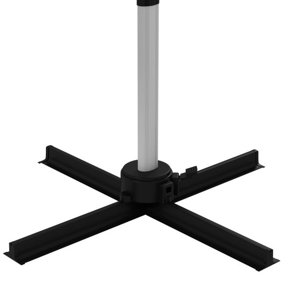 Outsunny 3 x 3(m) Cantilever Roma Parasol Garden Umbrella with Cross Base Green - Image 8
