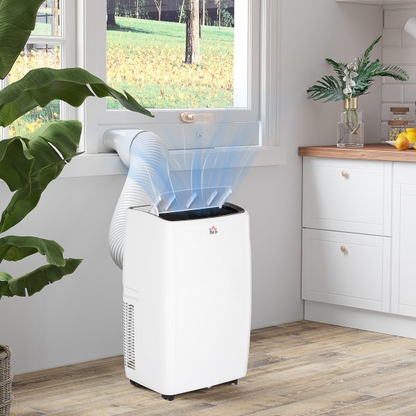 HOMCOM 14,000 BTU Portable Air Conditioner with 40mÂ², Sleep Mode, Dehumidifier