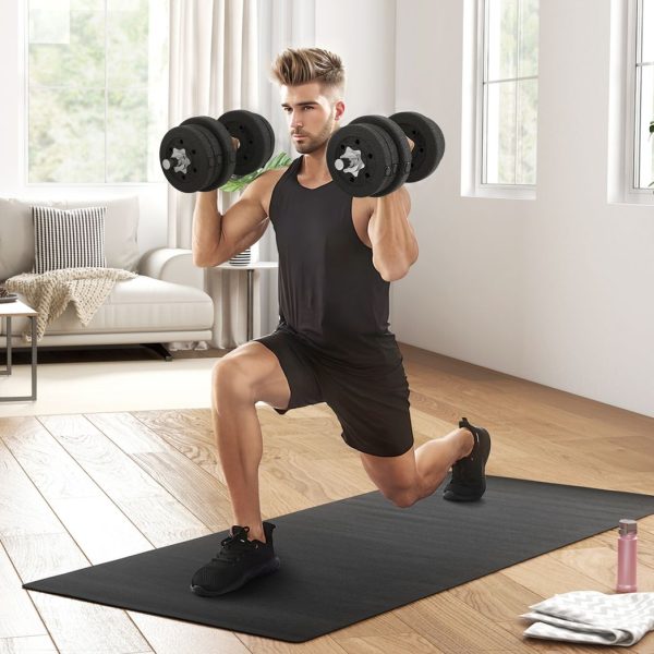 HOMCOM 25KG Adjustable Dumbbells Weight Set Hand Weight for Body Fitness - Image 2