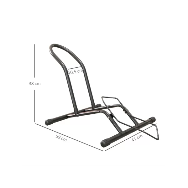 SPORTNOW Bike Stand Bicycle Storage Rack for Indoor Garages Flat Use - Image 3