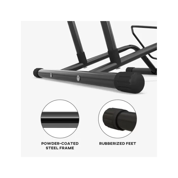 SPORTNOW Bike Stand Bicycle Storage Rack for Indoor Garages Flat Use - Image 6