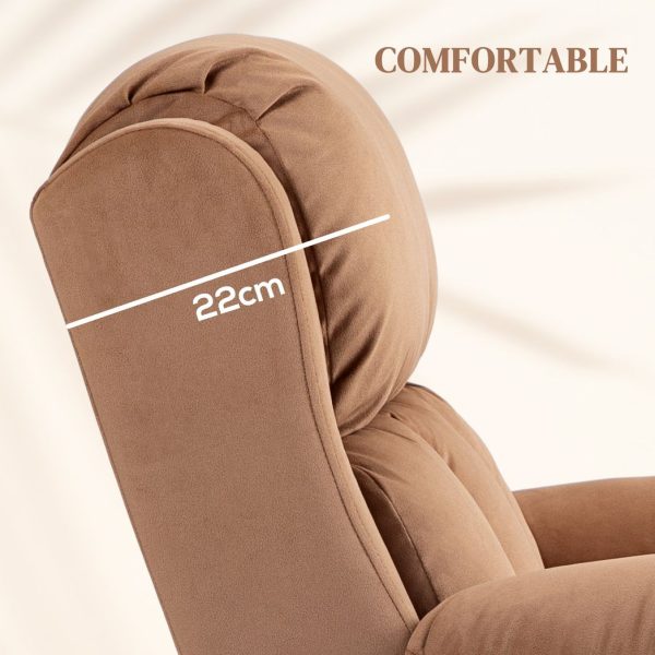 HOMCOM Lift Chair Riser and Recliner Chair with Vibration Massage, Heat, Brown - Image 7