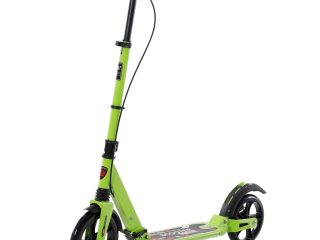 HOMCOM Teens Adult Kick Scooter Fold Adjust 14+ w/ Dual Brake System