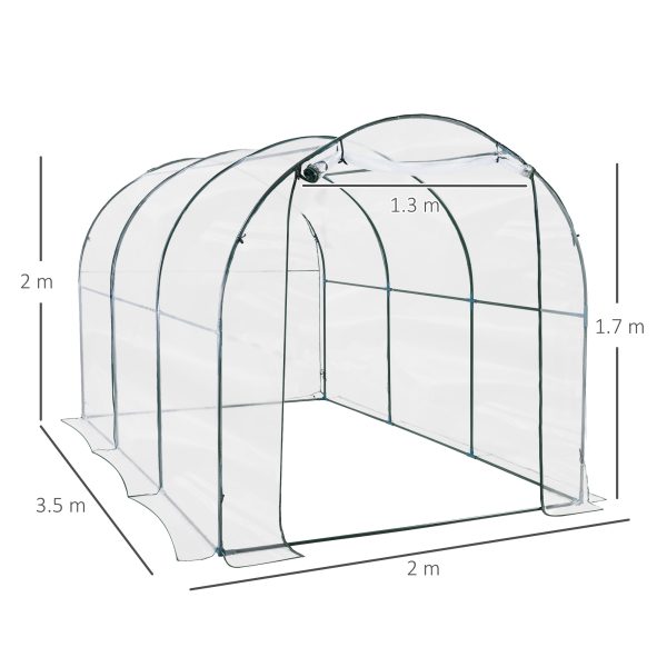 Walk in Transparent Greenhouse, Steel Frame - Image 4