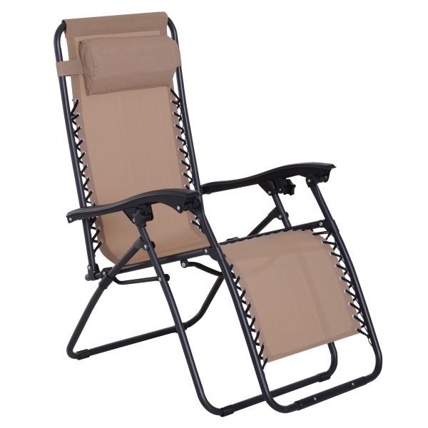Zero Gravity Chair Adjustable Patio Lounge Chair Recling Seat - Image 2