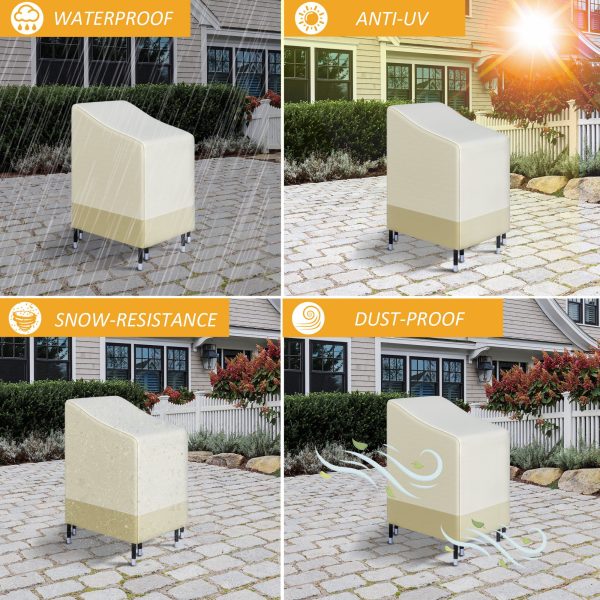 Waterproof Garden Wicker Chairs Cover Patio Seat Protector L70*W90*H115cm - Image 5