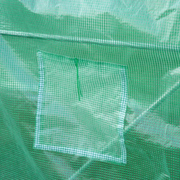 3x2 m Polytunnel Walk-in Greenhous-Green - Image 5