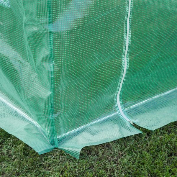 3x2 m Polytunnel Walk-in Greenhous-Green - Image 7