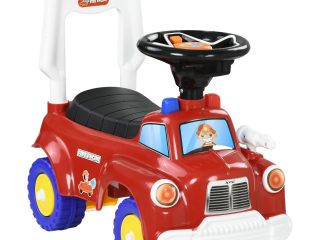 AIYAPLAY Ride On Car Foot to Floor Design with Under Seat Storage, Red