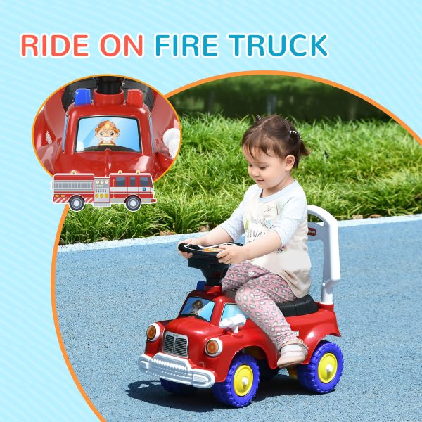 AIYAPLAY Ride On Car Foot to Floor Design with Under Seat Storage, Red - Image 3