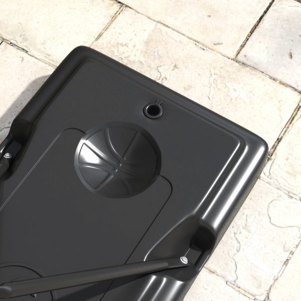 SPORTNOW 2.35-3.05m Basketball Hoop and Stand with Weighted Base and Wheels - Image 4
