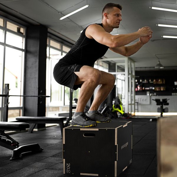 SPORTNOW 51/61/76cm Plyometric Jump Box, Wooden Plyo Box for Home Gym - Image 2