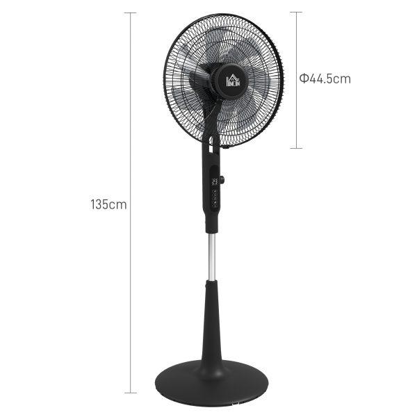 HOMCOM 12V DC Standing Fan with 75Â° Oscillation Mosquito Repellent Function - Image 7