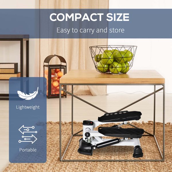 HOMCOM Portable Mini Stepper Step Machine for Home Gym Office Exercise Workout - Image 4