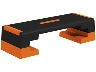 SPORTNOW 15cm/20cm/25cm Aerobic Step Platform for Home and Office, Orange