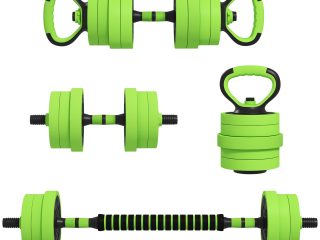 SPORTNOW Weight Dumbbells Set, Barbell, Kettlebell, Push Up Stand, 40kg