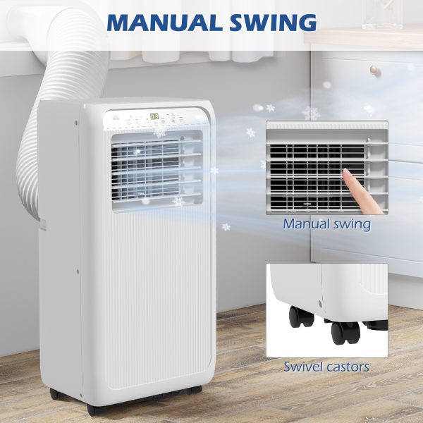 HOMCOM 7,000 BTU Portable Air Conditioner with 15mÂ², Dehumidifier, Timer - Image 7