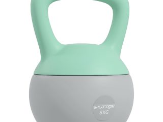 SPORTNOW 8KG Kettlebell with Soft Body and Non-Slip Handle, Grey and Green