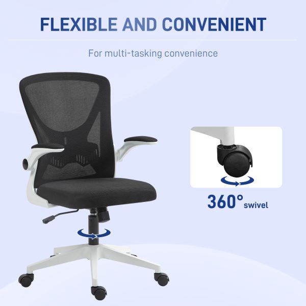 Vinsetto Mesh Office Chair Computer Chair with Swivel Wheels for Home Office - Image 8