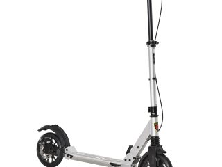 HOMCOM Adult Teens Kick Scooter Fold Adjust 14+ w/ Rear Wheel&Hand Brake