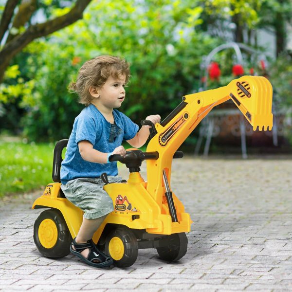 HOMCOM 2 in 1 Kids Ride On Tractor with Bucke, for 1.5-4 Years Old, NO POWER - Image 2