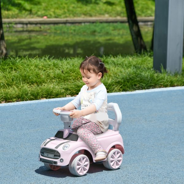 AIYAPLAY Ride On Car Foot To Floor Sliding Car w/ Air Horn - Pink - Image 2