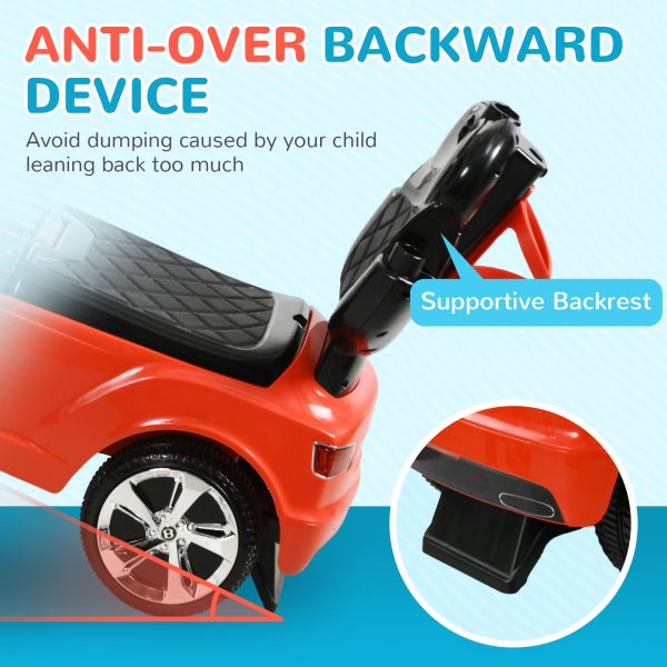 AIYAPLAY Bentley Bentayga Licensed Baby Push Car w/ Under Seat Storage - Red - Image 6