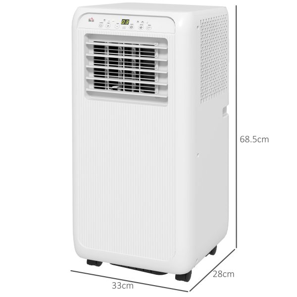 HOMCOM 7,000 BTU Portable Air Conditioner with 15mÂ², Dehumidifier, Timer - Image 3