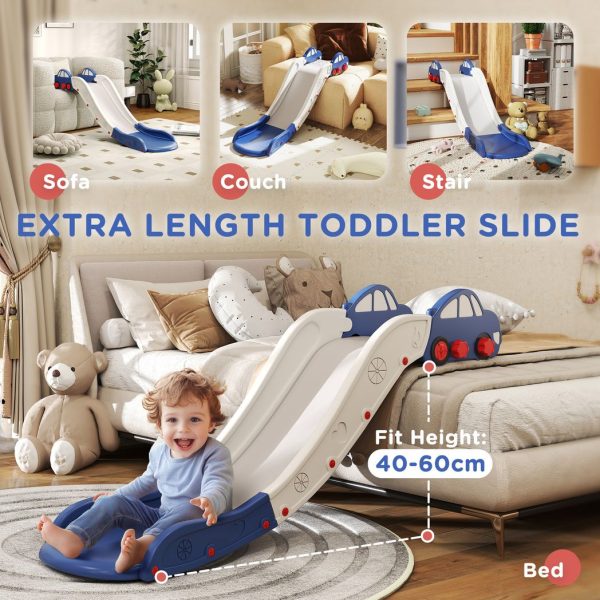 AIYAPLAY Kids Slide for Couch, Bed, Sofa, Easy to Assemble, Blue - Image 3