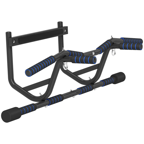 SPORTNOW Multi-Grip Pull Up Bar, Chin Up Bar Doorway with Non-Slip Grips - Image 2